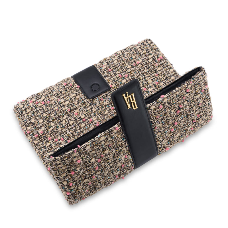 The Pouch - Oatmeal, Pink, Black